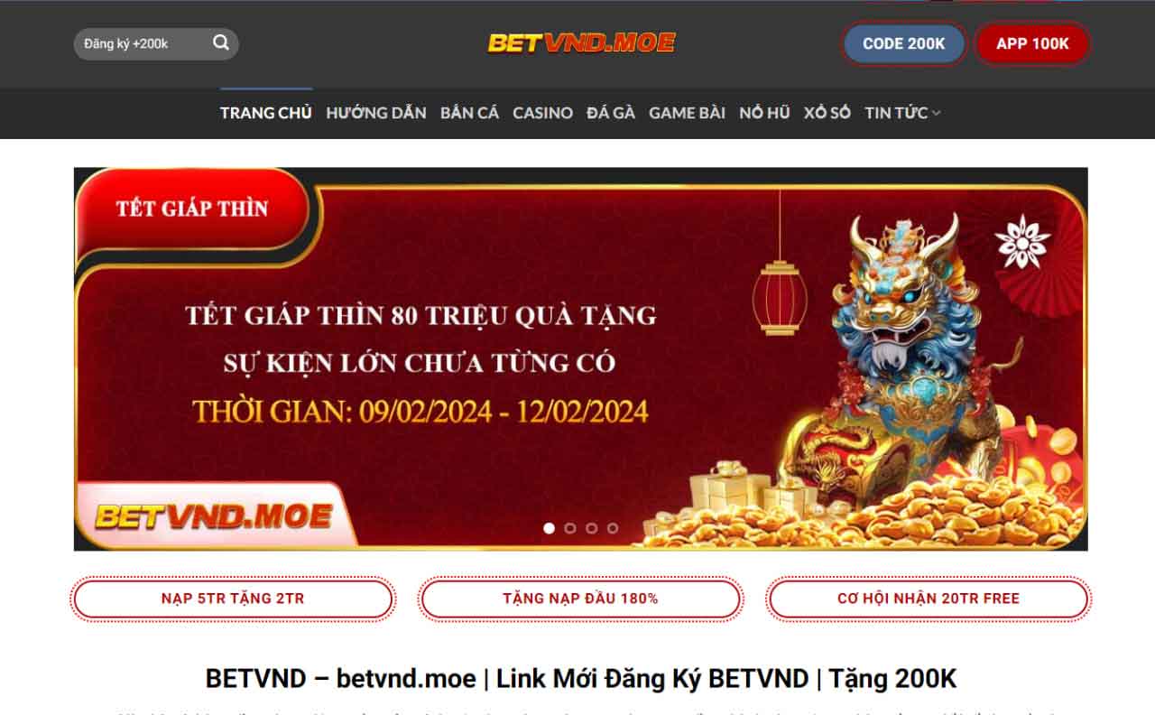 trang chủ chính thức betvnd